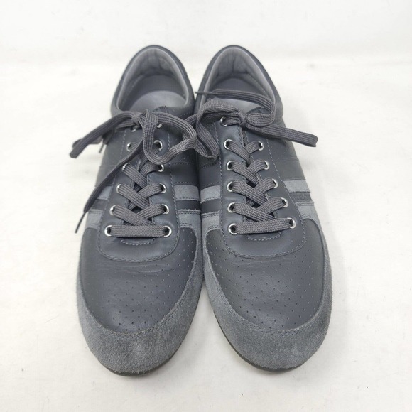 Dolce Gabbana Mens Sneakers CS0904 Gray Suede Leather Casual Trainers Shoes 10 - Picture 6 of 11
